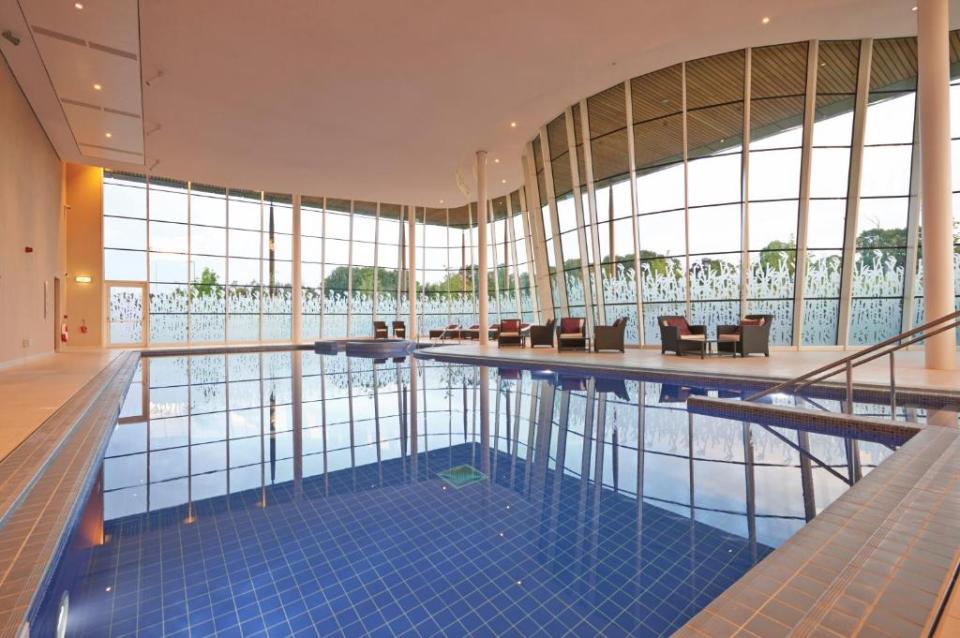 The indoor pool will be available to be used for more inflatable unicorn racing