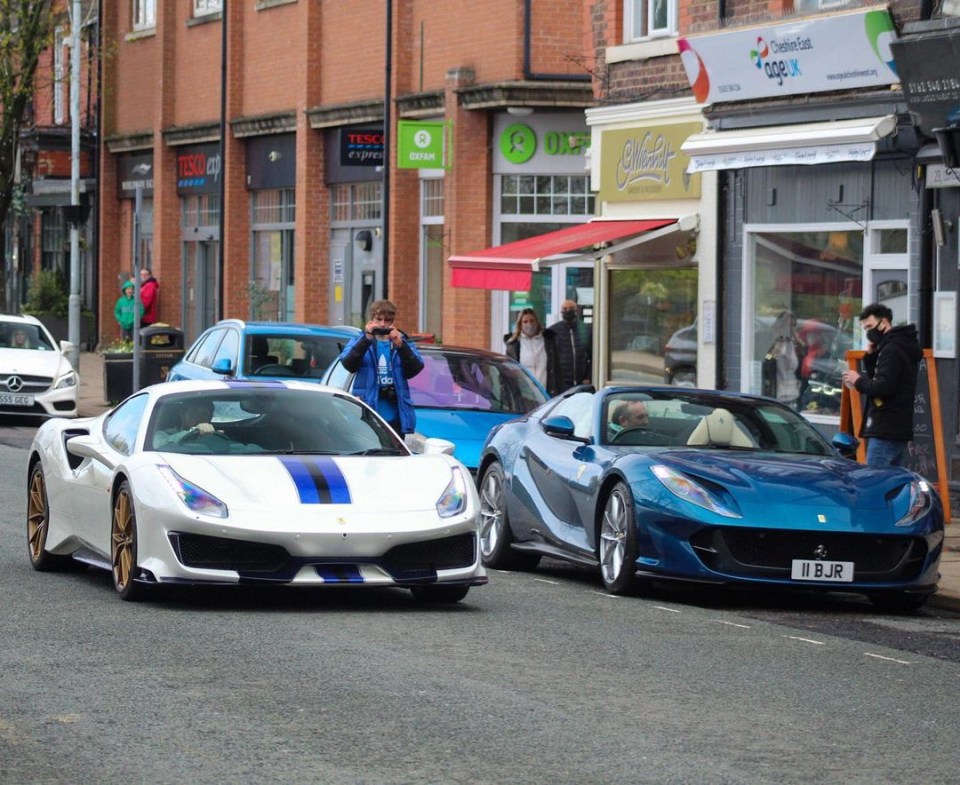 The village is known for its flashy Lamborghinis, Bugattis, McLarens and rare vintage cars