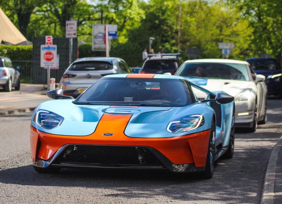 A rare new Ford GT spotted in the area