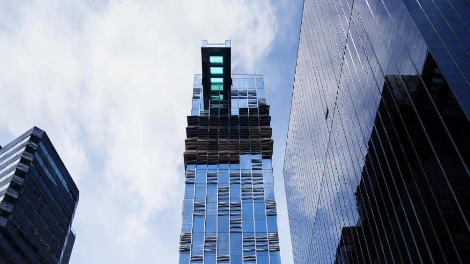 The Hong Kong hotel's glass bottom pool is found on the 29th floor