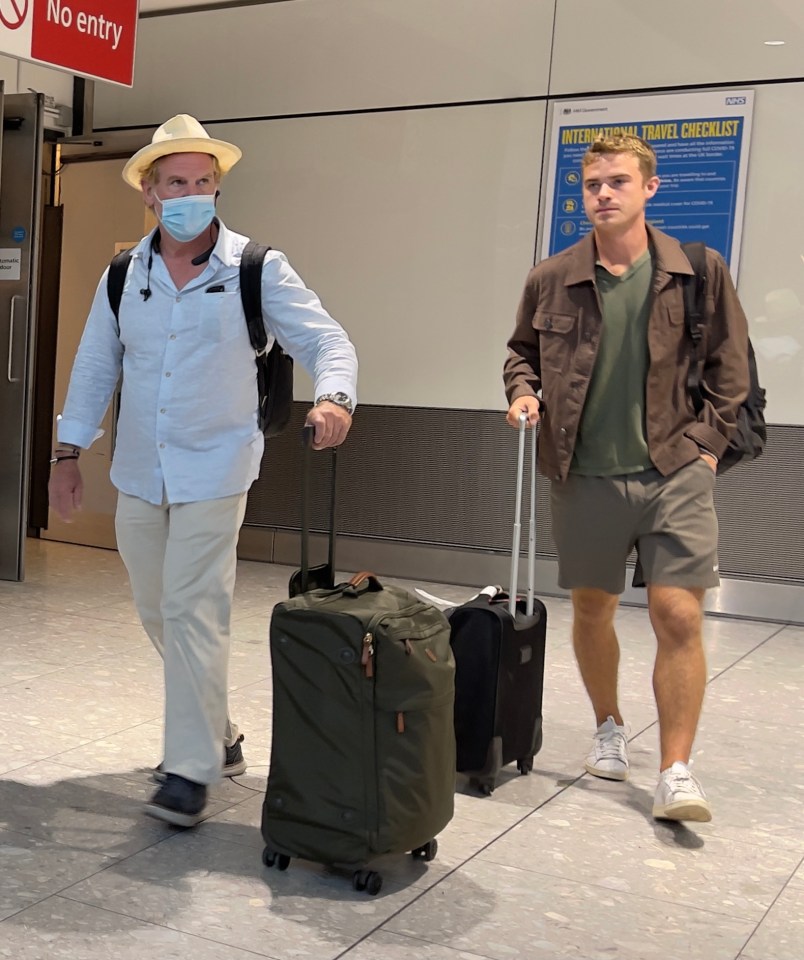 People arriving to Heathrow yesterday evening