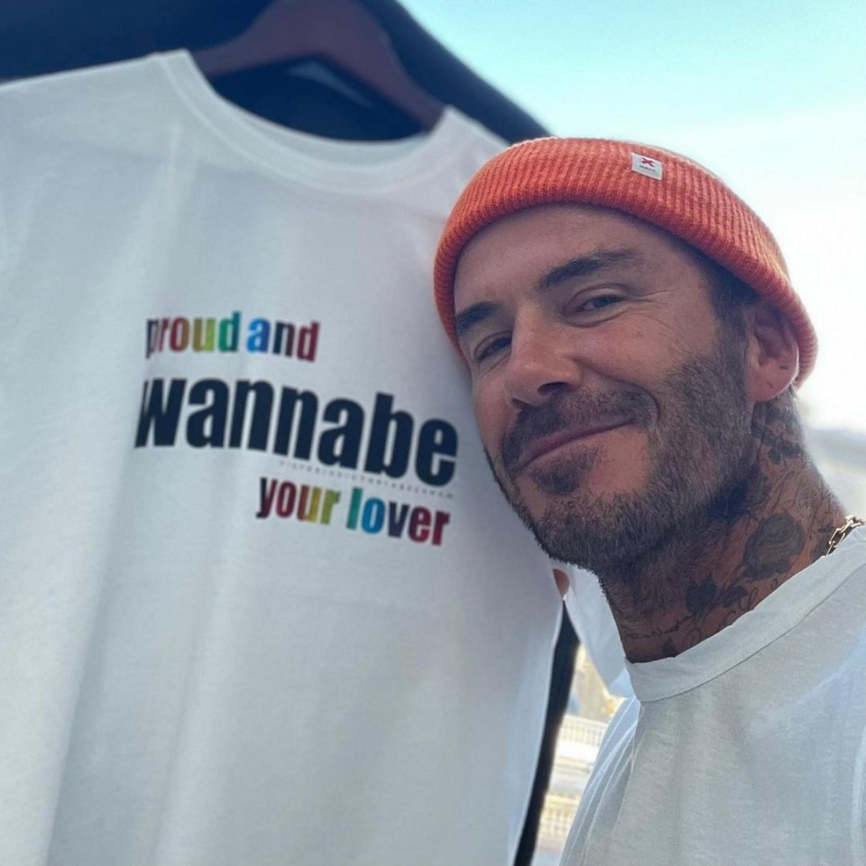 Her hubby David Beckham loved the tee and wished everyone a ‘happy Pride Month’