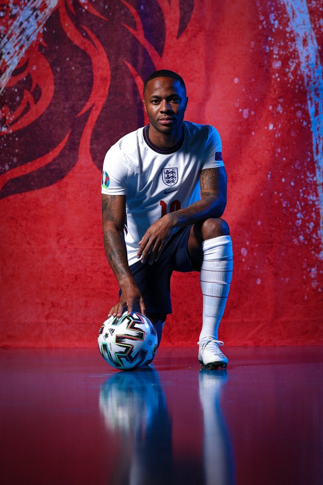 Around 20 million of us will watch England v Germany tonight, Raheem Sterling poses during the official UEFA Euro 2020