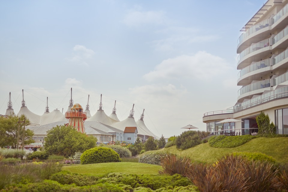 A pavilion at the south coast resort