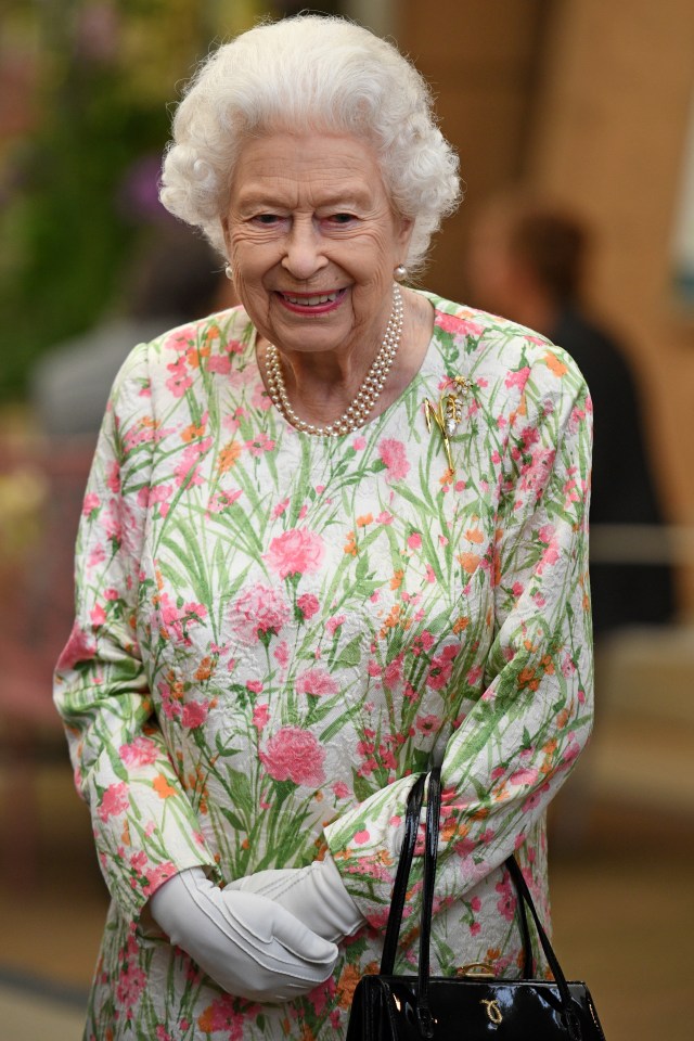 The Queen wore her Millet Brooch to the Eden Project in Cornwall on Friday