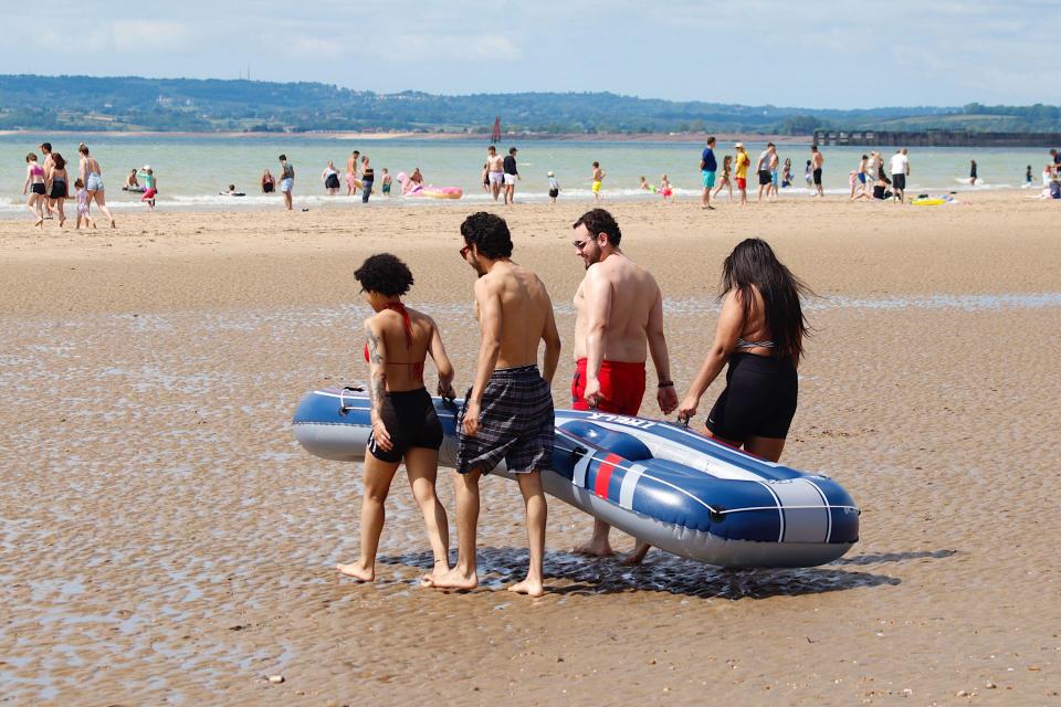 Brits flocked to the golden sandy beaches of Camber in East Sussex this weekend