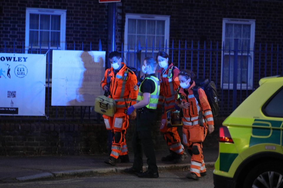 Four men and two women were taken to hospital after the shooting in south London