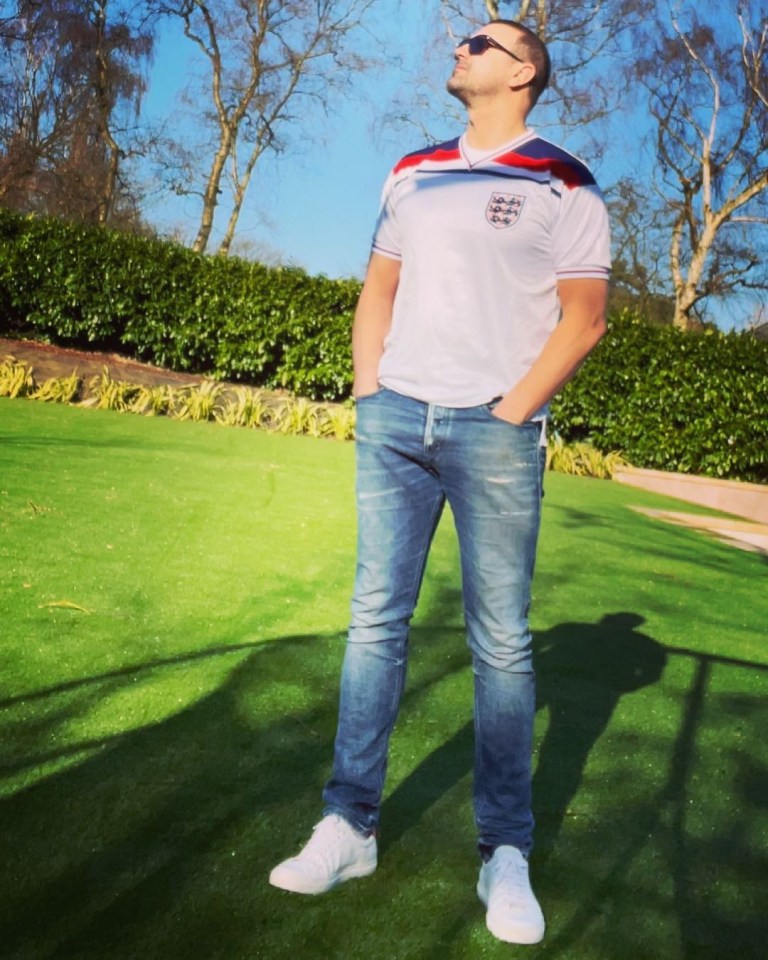 Paddy McGuinness wore his England shirt with pride