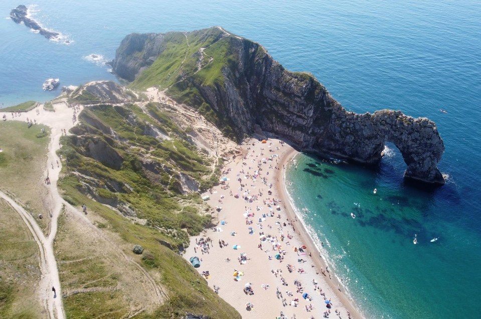 She had decided to take a short cut by going down the cliff