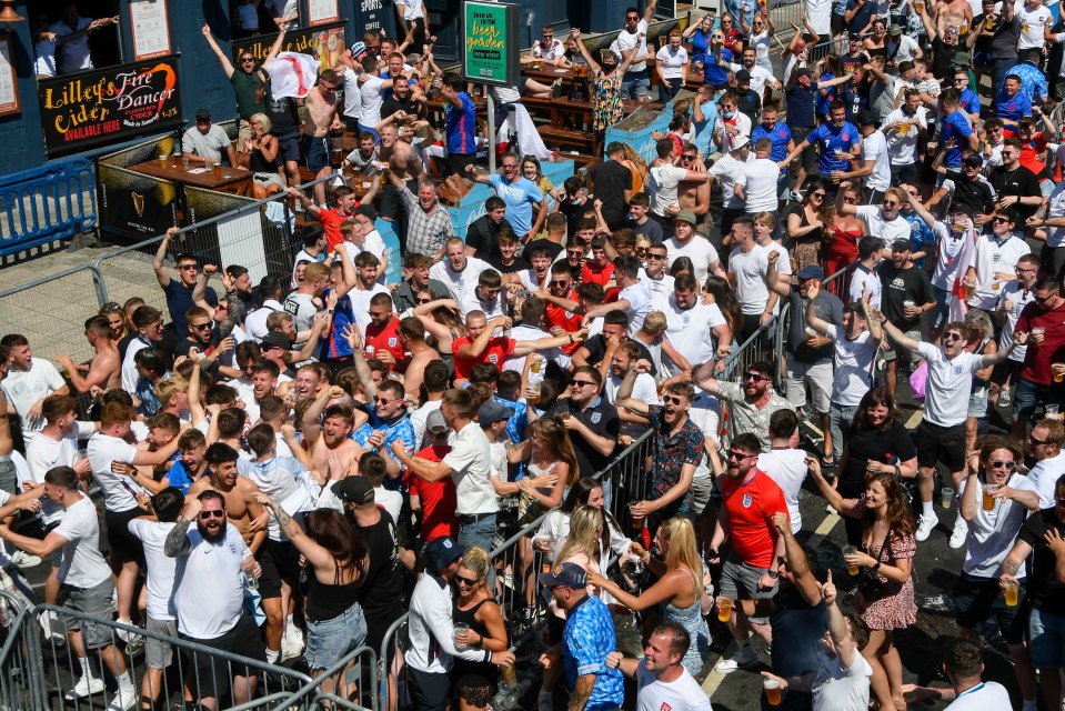 Custom House Quay in Weymouth erupts in celebration