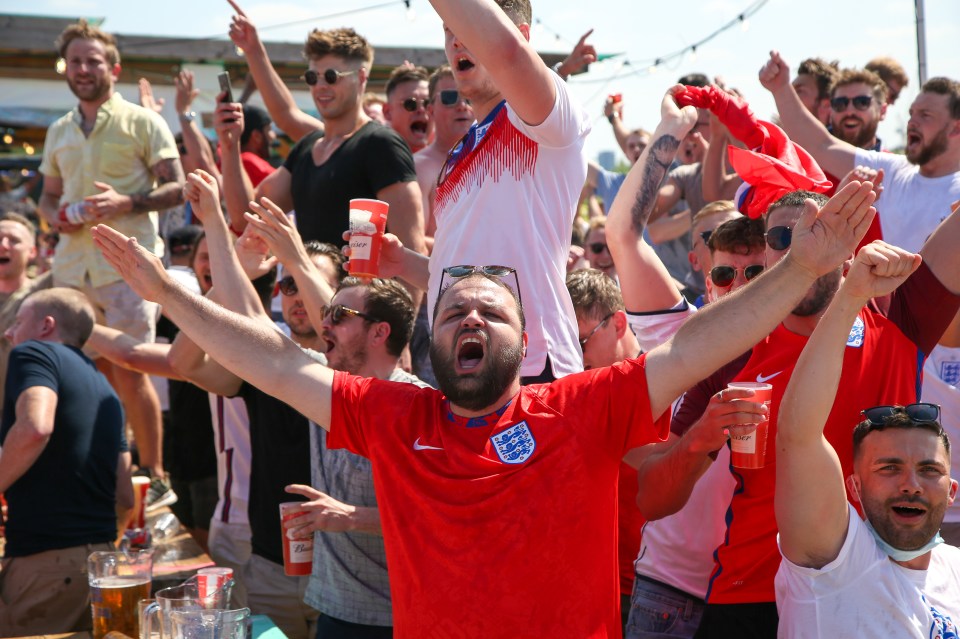 There was a sea of red and white in the capital