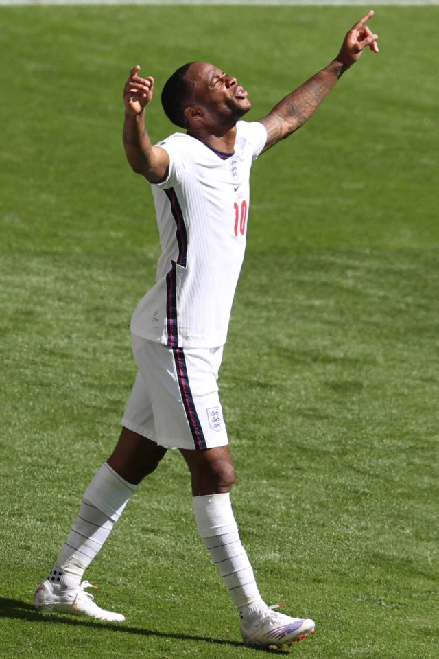 Raheem Sterling got the Three Lions off to a winning start yesterday