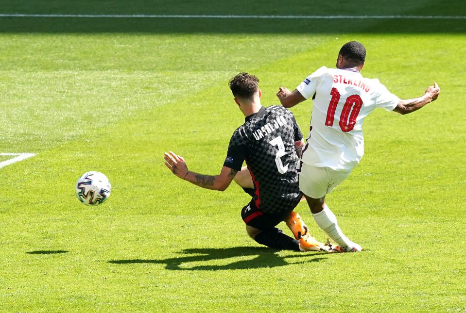 Raheem Sterling strokes his winner against Croatia to cap his fizzing display against Croatia in England's Euro 2020 opener