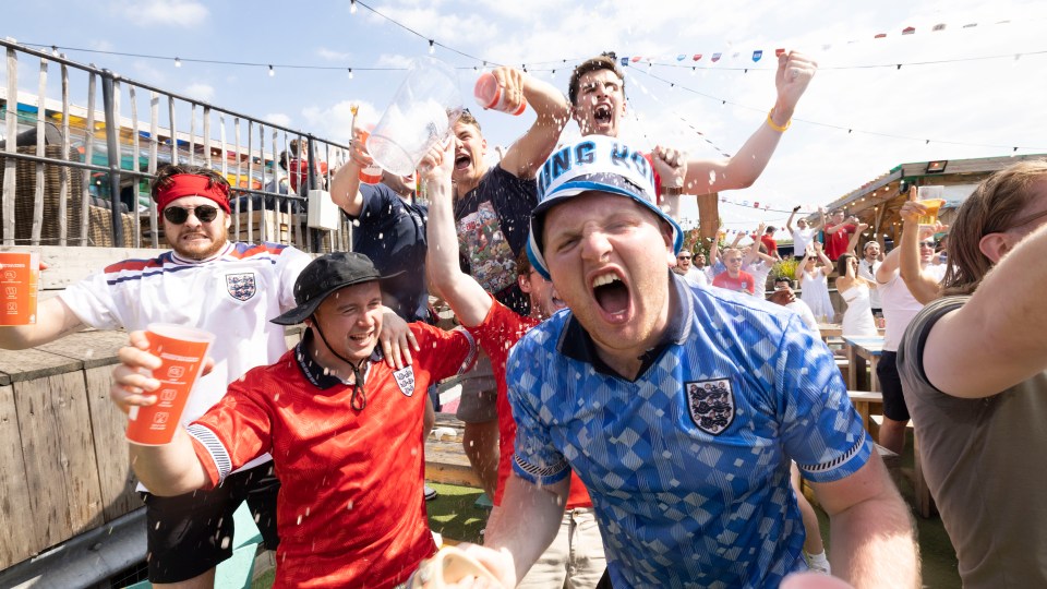 Fans around the country celebrated England’s 1-0 win against Croatia