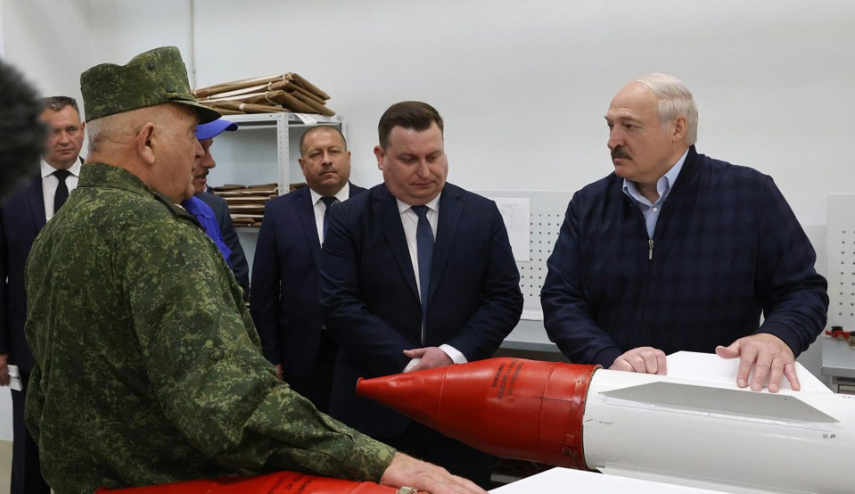 Lukashenko today revealed he aims to arm families with guns to be ready for war