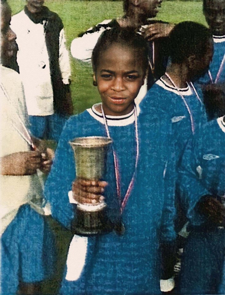 Raheem posted this picture before the game, writing 'never forget where it started'