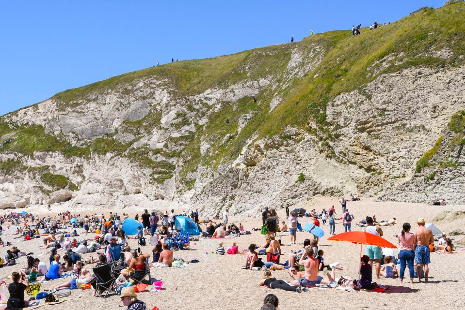 The area is popular with beach goers