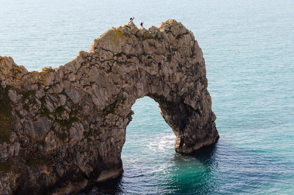 The woman fell from a cliff near the Durdle Door landmark