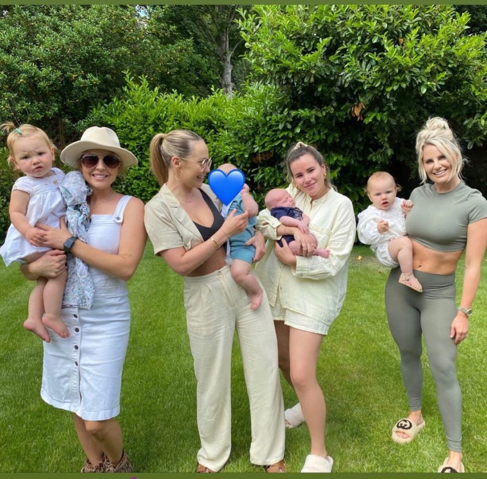 Towie's New Mum Club reunited earlier today