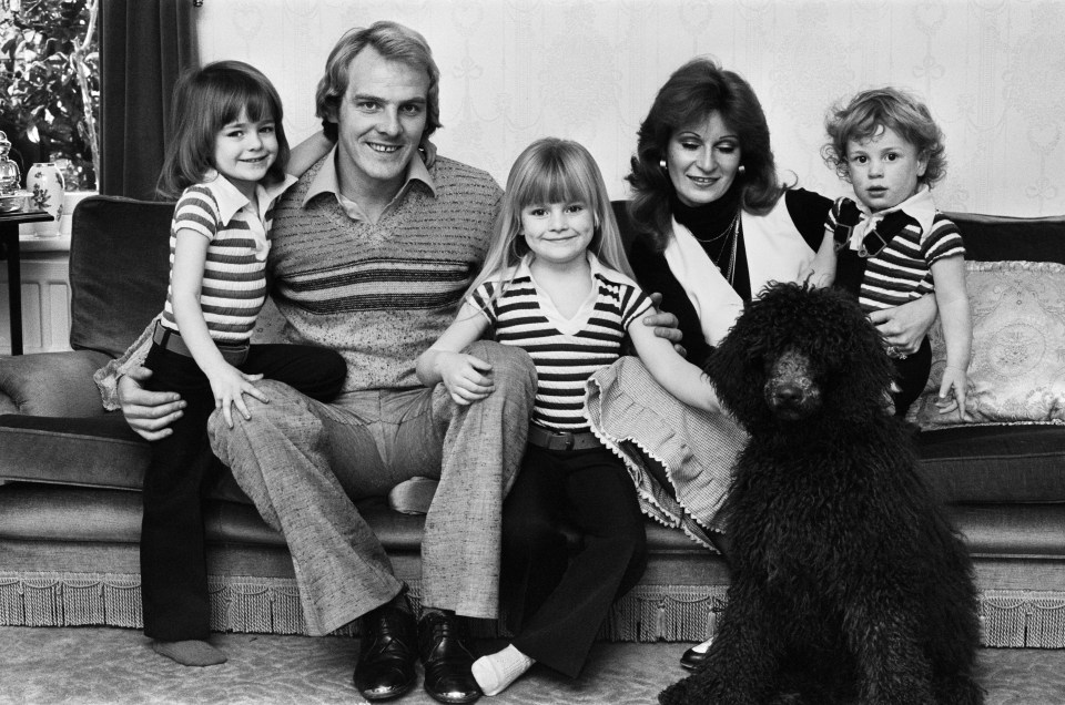 Terry Yorath with wife Christine and daughters Gabby, Louise and son Daniel