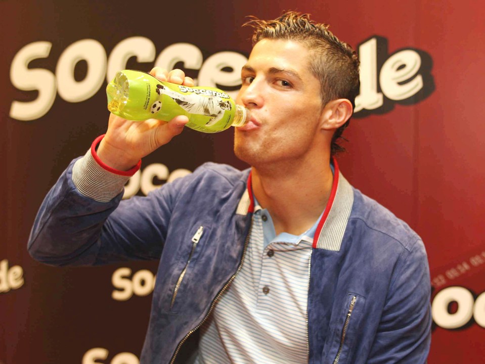 Ronaldo became the face of Soccerade – an energy drink to rival Gatorade and Powerade