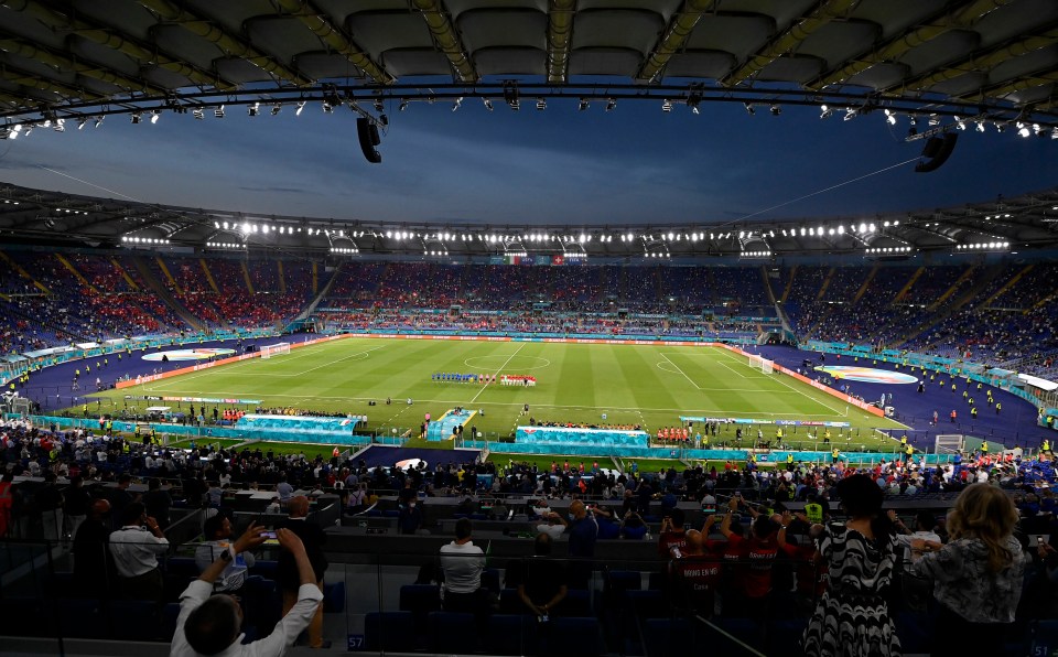 The Stadio Olimpico is set to welcome England for the Euro 2020 quarter-final