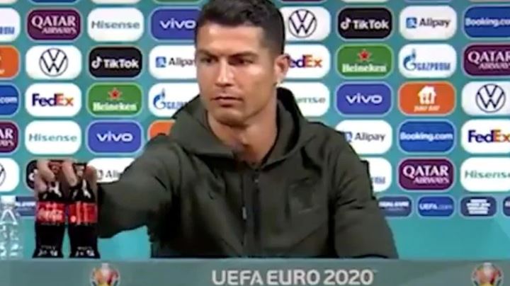 Teams could be fined if their players continue to remove sponsors' drinks from press conference - as Cristiano Ronaldo did with bottles of coke