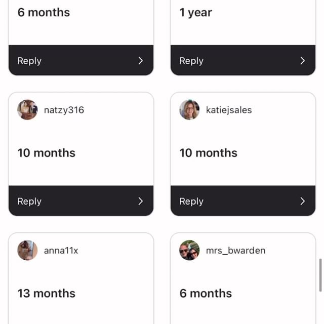 She shared their responses to her Instagram stories