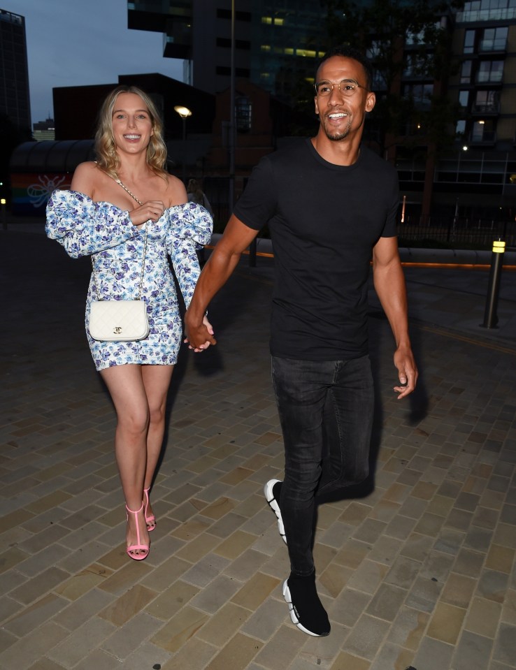 Helen Flanagan and Scott Sinclair went out in Manchester for a date night