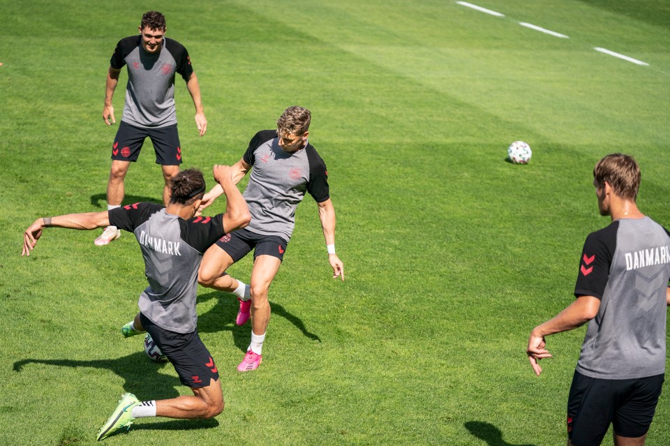 Denmark are currently training for the Euro 2020 last-16 clash with Wales