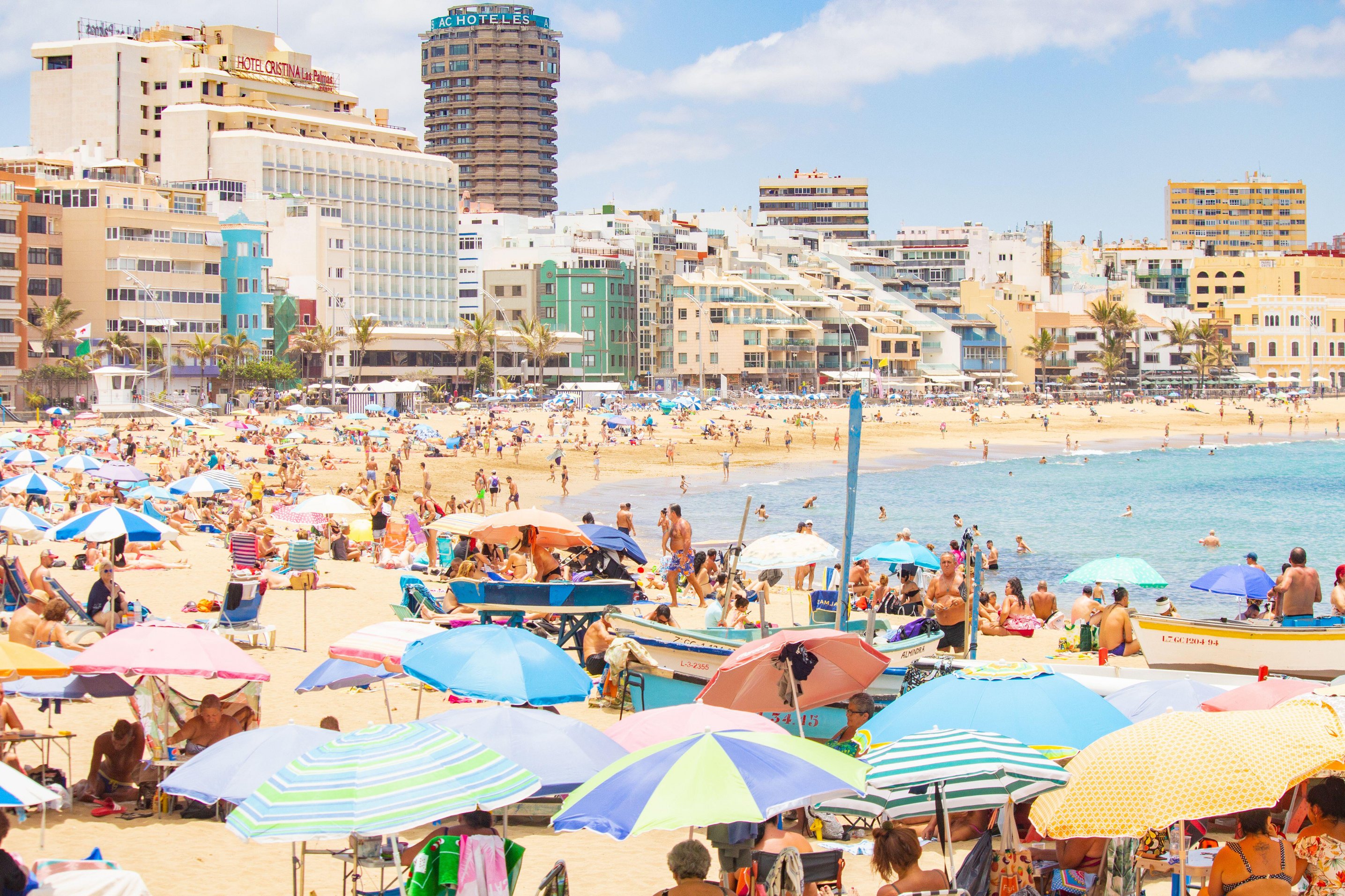 Germans are already flocking to beaches in favourite hotspots like Spain