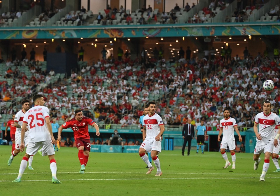 Xherdan Shaqiri scored a brilliant effort to put Switzerland 2-0 ahead