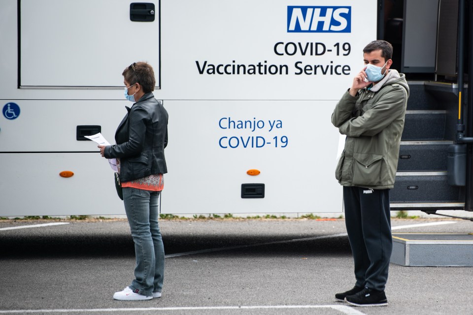 Millions of Brits have been vaccinated and the government is trying to give everyone one dose by next month