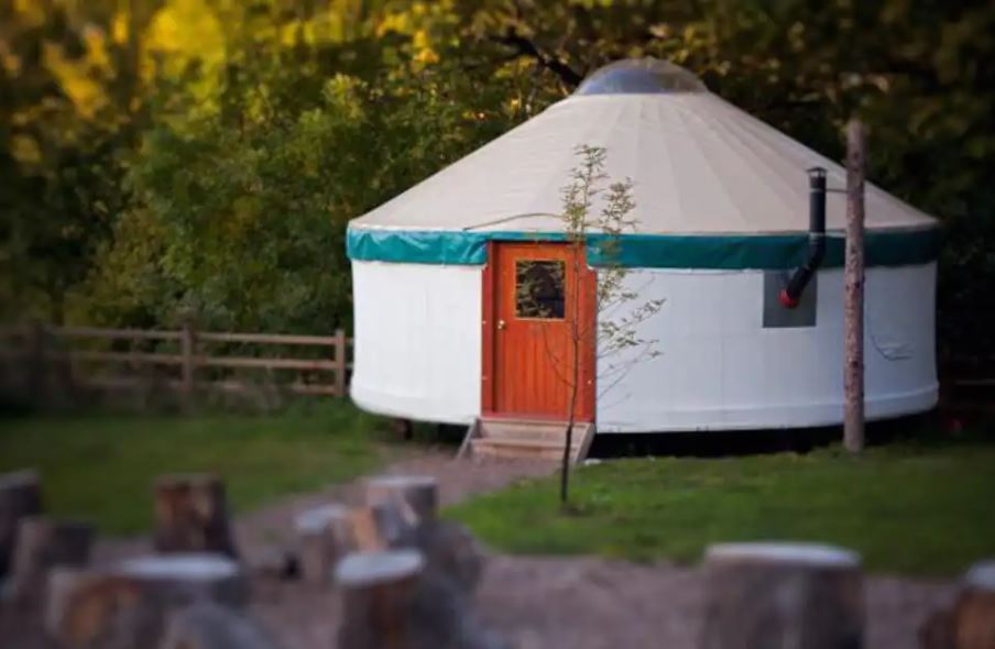 Stay close to the seaside and countryside in a yurt