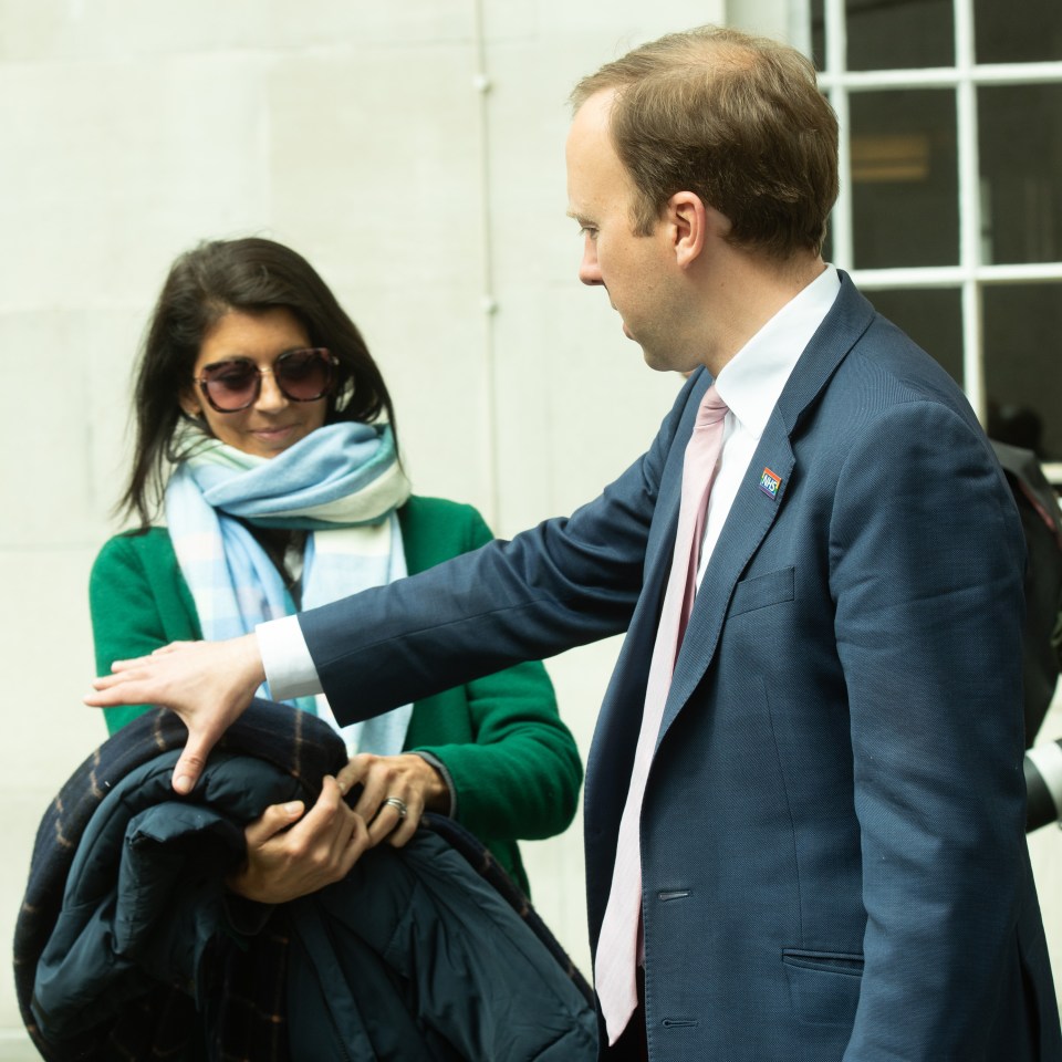 Matt Hancock and special adviser Gina Coladangelo