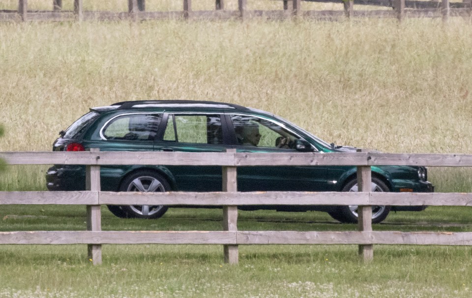 She arrived shortly after Prince Harry turned up at the Grade II-listed building in Windsor