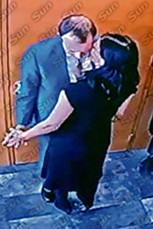 The pair were seen kissing and cuddling in a ministerial office