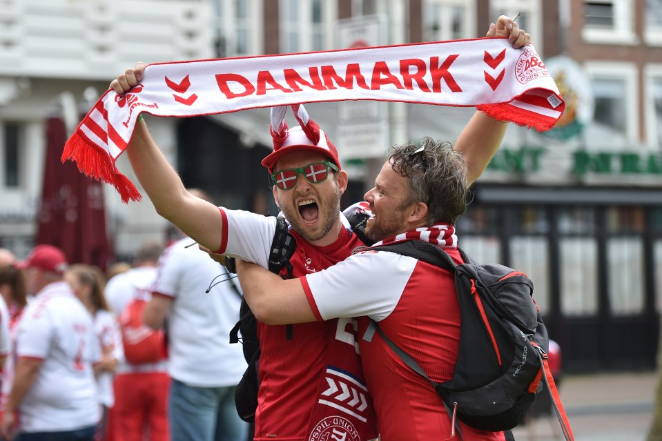 Denmark will face either the Netherlands or Czech Republic should they beat Wales