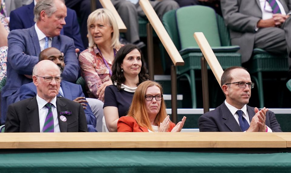 Professor Sarah Gilbert was among the Royal Box guests at Wimbledon