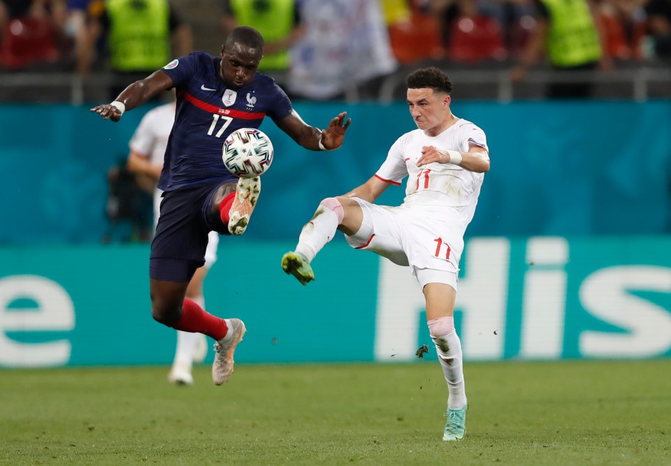 France ace Moussa Sissoko replaced Antoine Griezmann