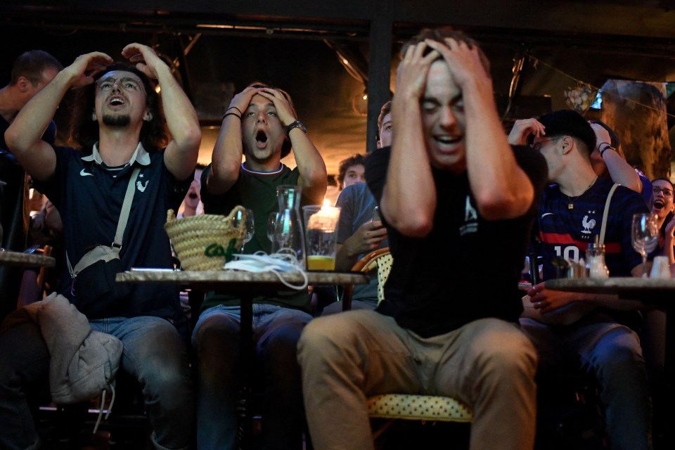 France fans endured a rollercoaster defeat to Switzerland