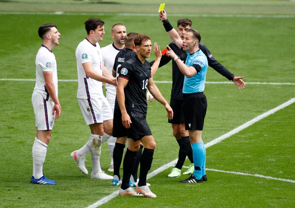 Hearts in mouths for England as Declan Rice was shown only yellow