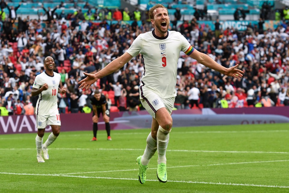 Harry Kane and Raheem Sterling powered the Three Lions into the quarter final