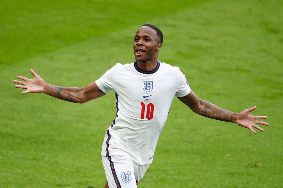 Raheem Sterling is England's top-scorer this tournament with three goals