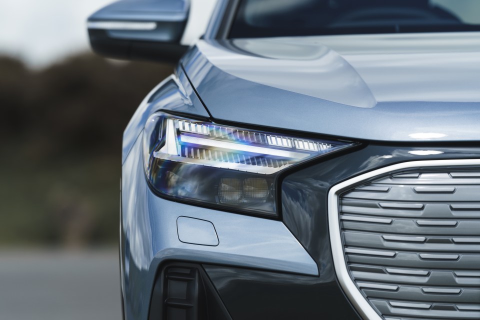 The Q4 has customisable daytime running lights, with four choices via the touchscreen