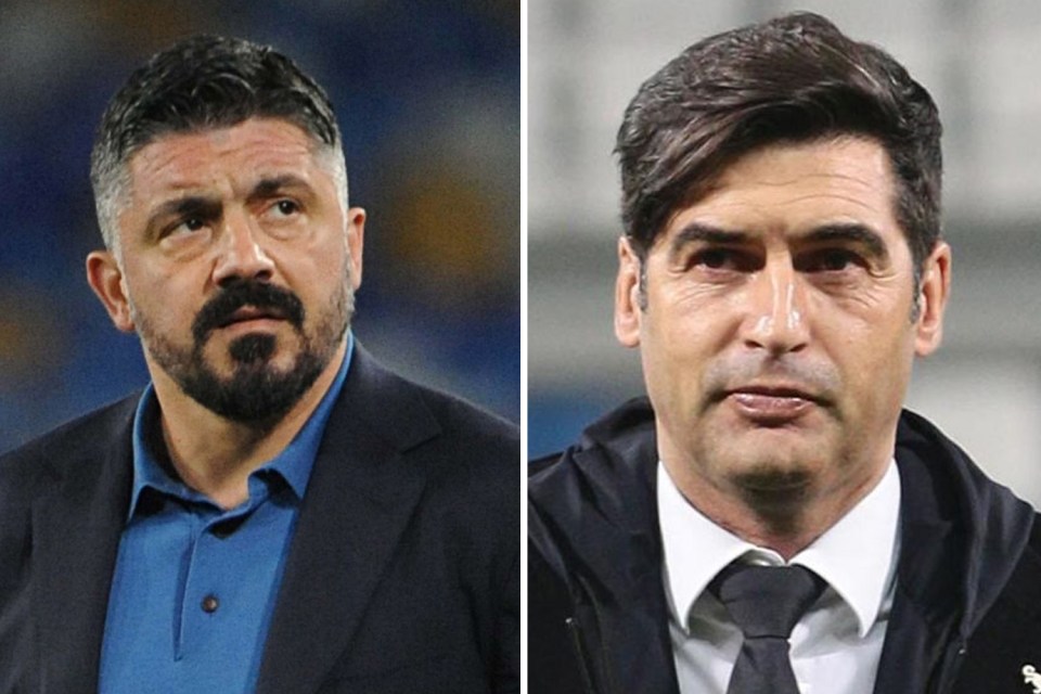 Gennaro Gattuso and Paulo Fonseca were both spoken to about taking charge at White Hart Lane