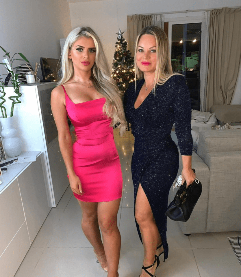 Love Island's Liberty Poole with her mum Jo