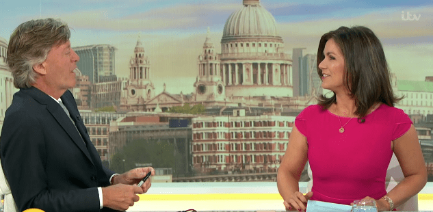 Susanna Reid returned after a week off