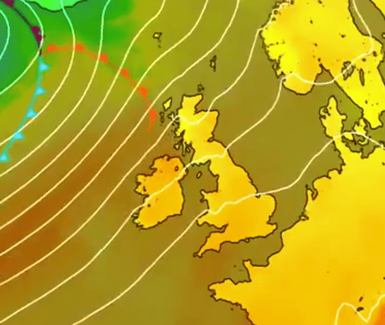 The Met Office has also said that the mercury could soar to 30C over the weekend