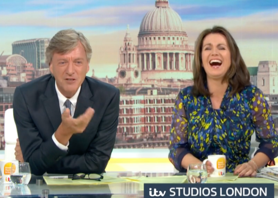 Susanna Reid found the situation hilarious